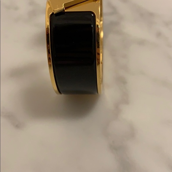 Hermès Clic Clac Wide Black and Gold Bangle PM - Picture 7 of 7